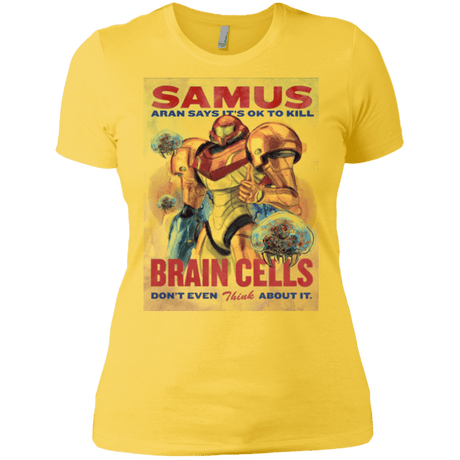 T-Shirts Vibrant Yellow / X-Small Samus Aran Propaganda Women's Premium T-Shirt