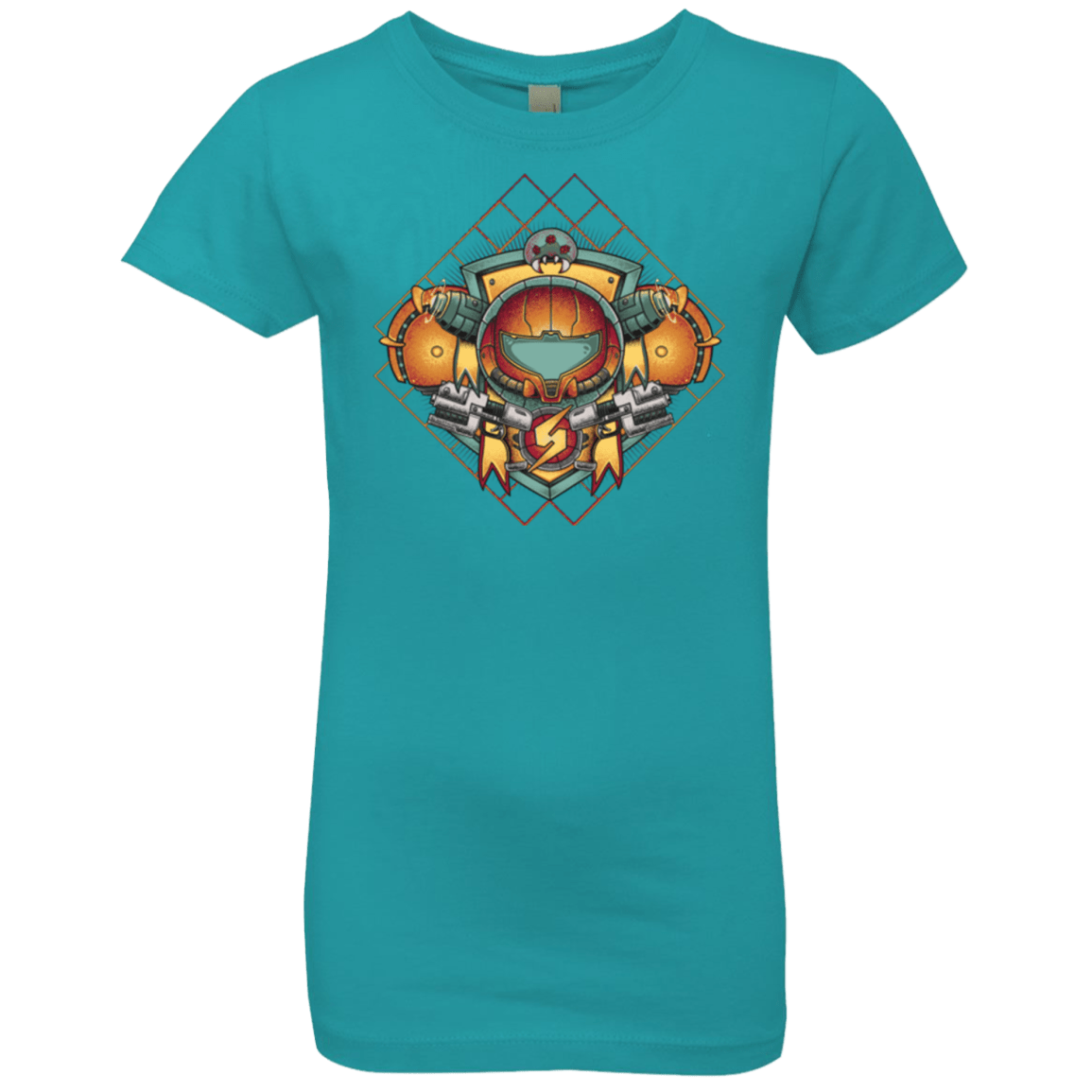 T-Shirts Tahiti Blue / YXS Samus crest Girls Premium T-Shirt