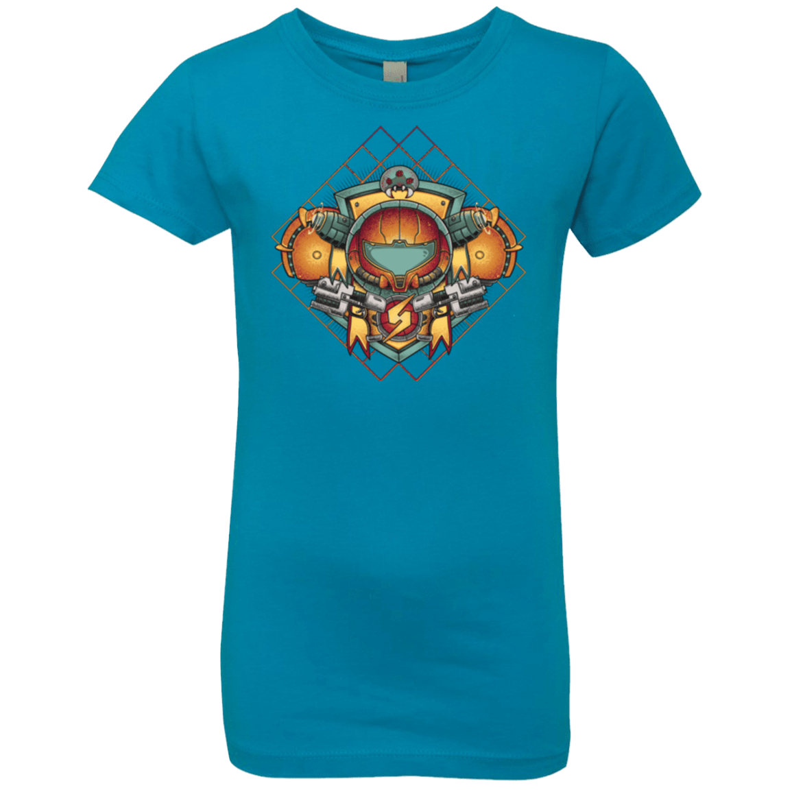 T-Shirts Turquoise / YXS Samus crest Girls Premium T-Shirt