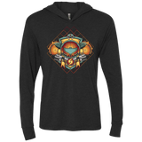 T-Shirts Vintage Black / X-Small Samus crest Triblend Long Sleeve Hoodie Tee