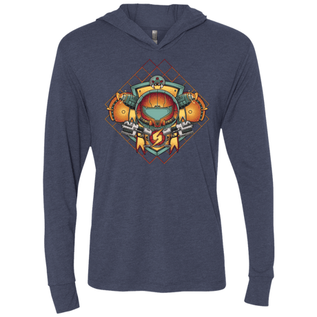 T-Shirts Vintage Navy / X-Small Samus crest Triblend Long Sleeve Hoodie Tee