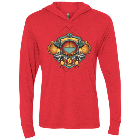 T-Shirts Vintage Red / X-Small Samus crest Triblend Long Sleeve Hoodie Tee