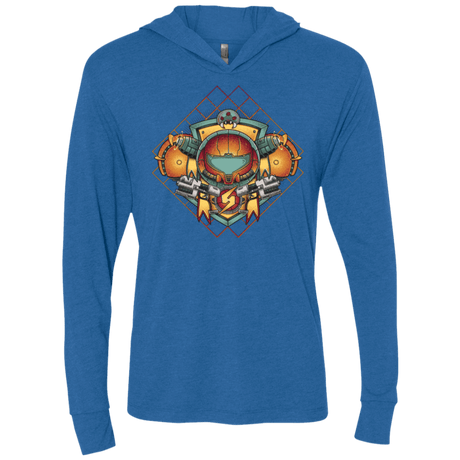 T-Shirts Vintage Royal / X-Small Samus crest Triblend Long Sleeve Hoodie Tee