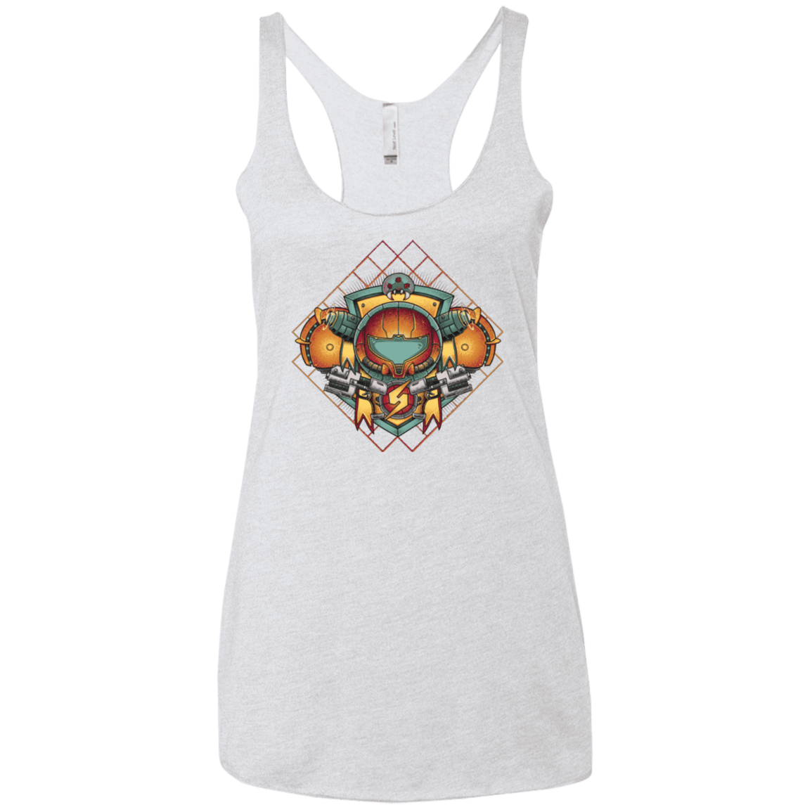 T-Shirts Heather White / X-Small Samus crest Women's Triblend Racerback Tank