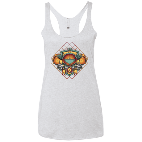 T-Shirts Heather White / X-Small Samus crest Women's Triblend Racerback Tank