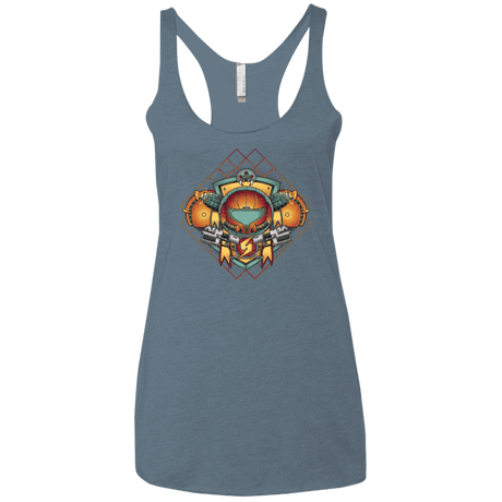 T-Shirts Indigo / X-Small Samus crest Women's Triblend Racerback Tank