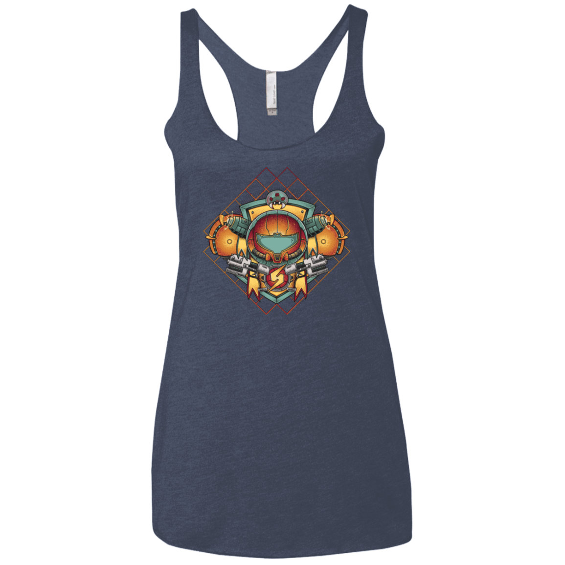 T-Shirts Vintage Navy / X-Small Samus crest Women's Triblend Racerback Tank