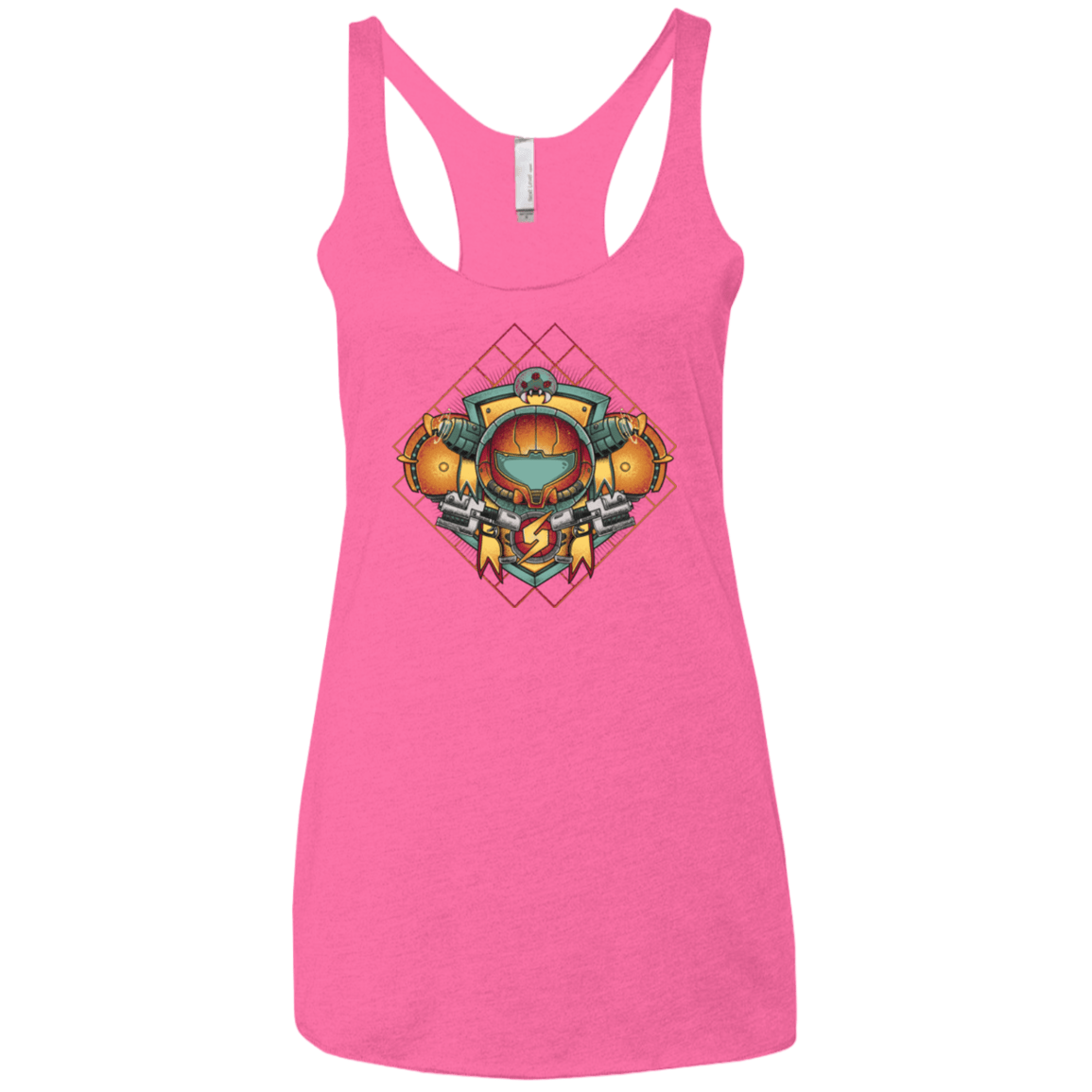 T-Shirts Vintage Pink / X-Small Samus crest Women's Triblend Racerback Tank
