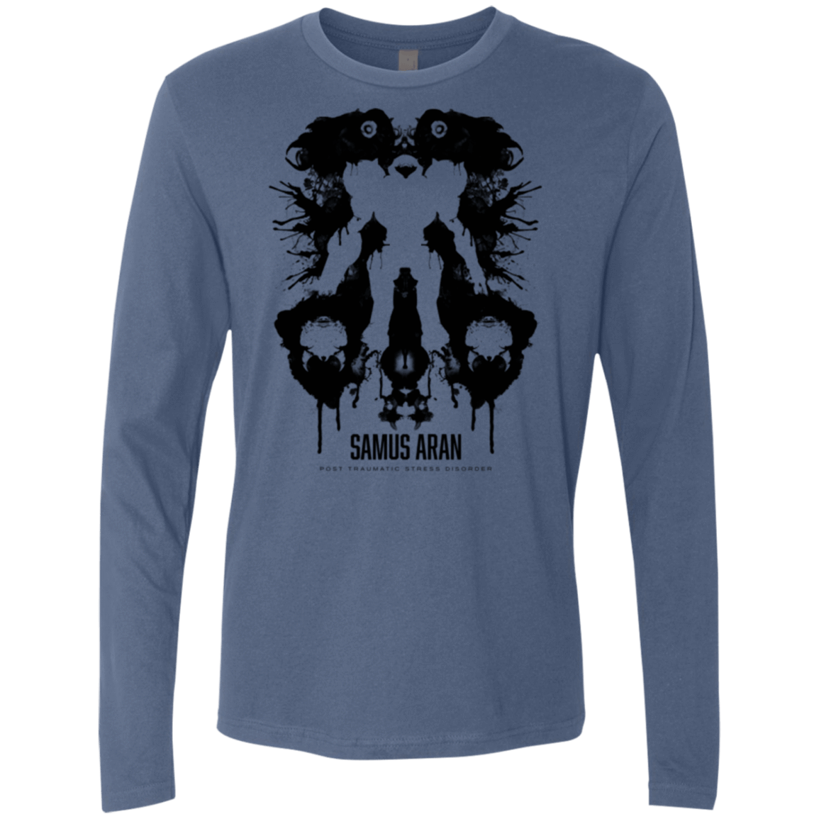 T-Shirts Indigo / Small Samus Ink Blot Men's Premium Long Sleeve