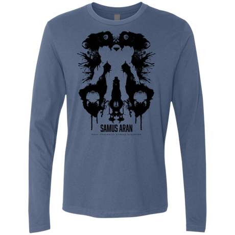 T-Shirts Indigo / Small Samus Ink Blot Men's Premium Long Sleeve