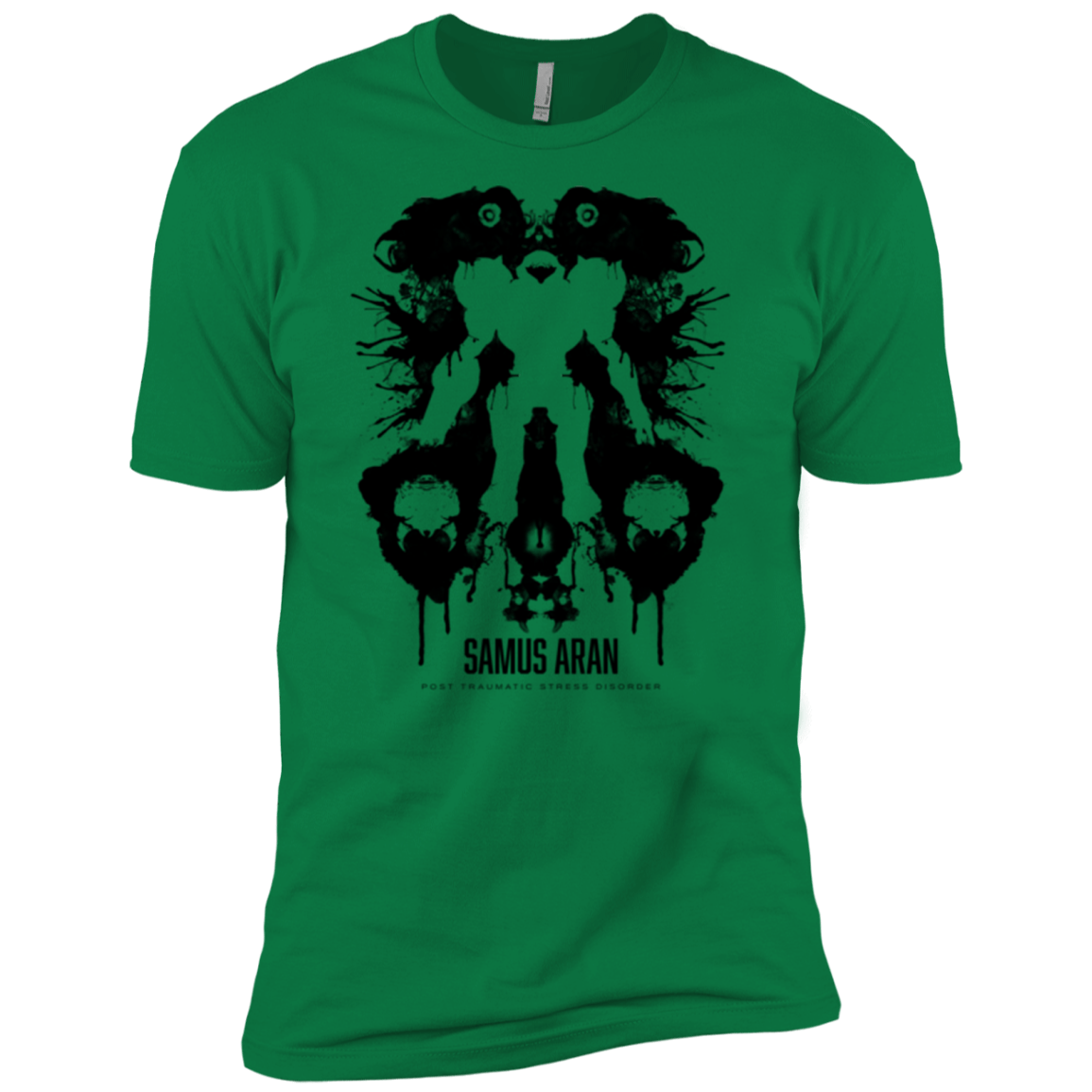 T-Shirts Kelly Green / X-Small Samus Ink Blot Men's Premium T-Shirt