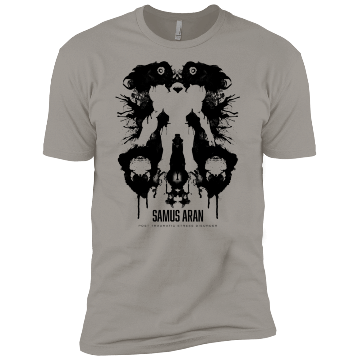 T-Shirts Light Grey / X-Small Samus Ink Blot Men's Premium T-Shirt