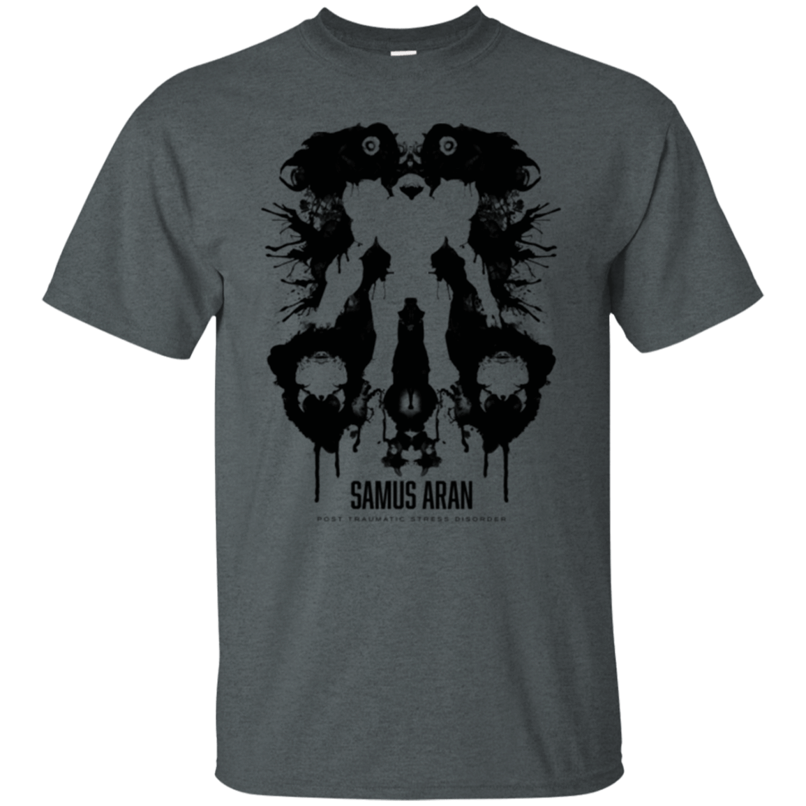 T-Shirts Dark Heather / Small Samus Ink Blot T-Shirt