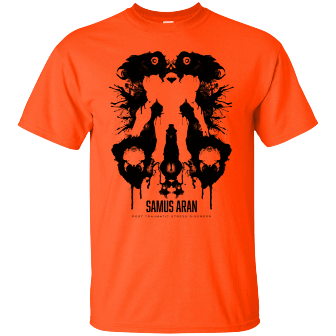 T-Shirts Orange / Small Samus Ink Blot T-Shirt