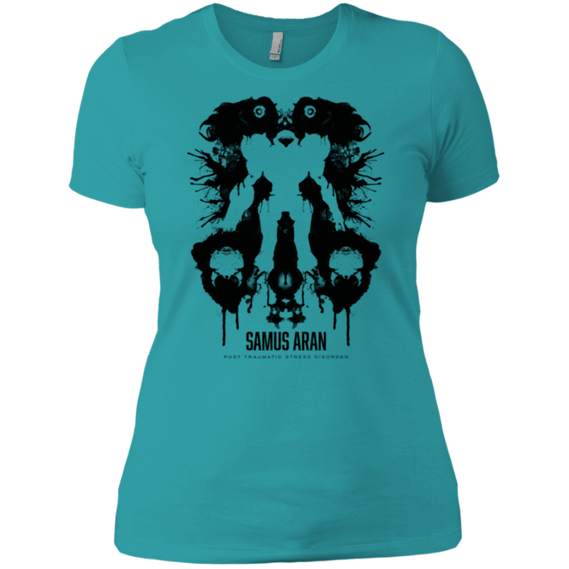 T-Shirts Tahiti Blue / X-Small Samus Ink Blot Women's Premium T-Shirt