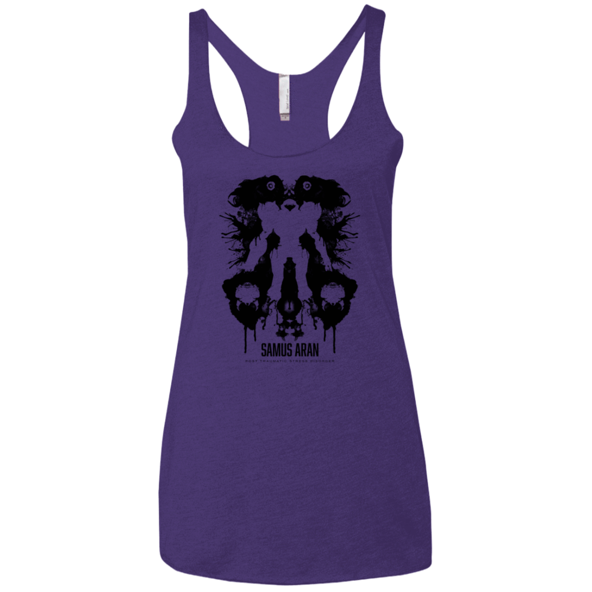 T-Shirts Purple / X-Small Samus Ink Blot Women's Triblend Racerback Tank