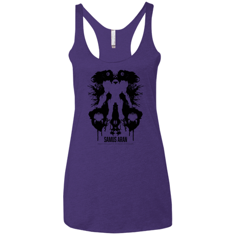 T-Shirts Purple / X-Small Samus Ink Blot Women's Triblend Racerback Tank