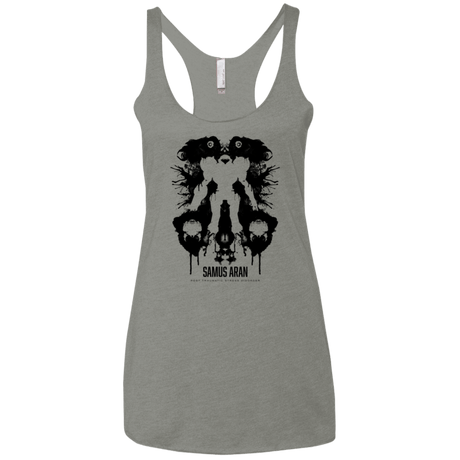 T-Shirts Venetian Grey / X-Small Samus Ink Blot Women's Triblend Racerback Tank