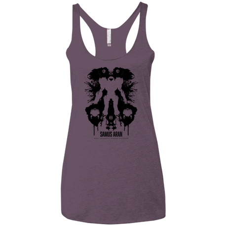 T-Shirts Vintage Purple / X-Small Samus Ink Blot Women's Triblend Racerback Tank