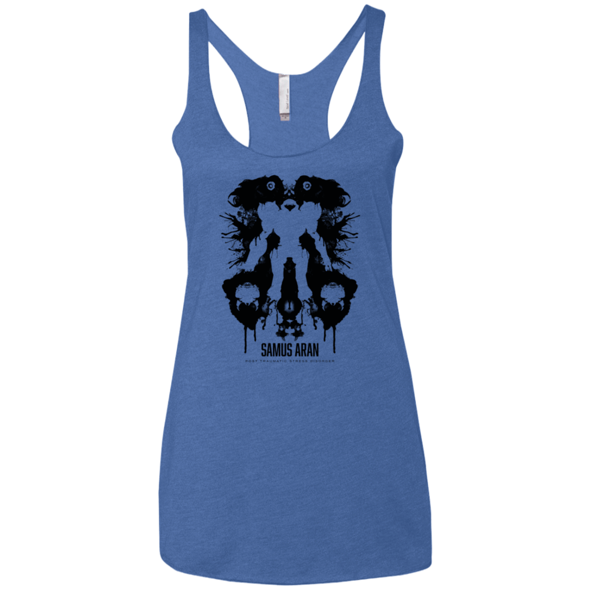 T-Shirts Vintage Royal / X-Small Samus Ink Blot Women's Triblend Racerback Tank
