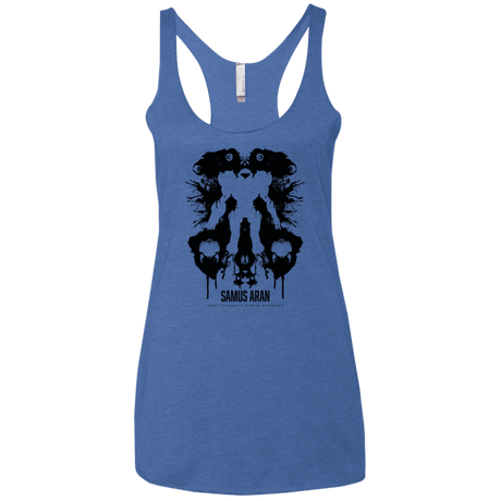 T-Shirts Vintage Royal / X-Small Samus Ink Blot Women's Triblend Racerback Tank