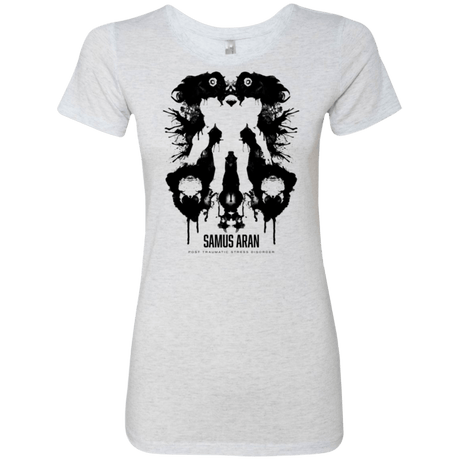 T-Shirts Heather White / Small Samus Ink Blot Women's Triblend T-Shirt