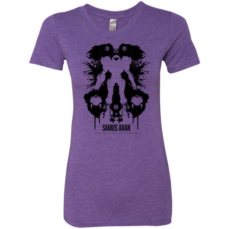 T-Shirts Purple Rush / Small Samus Ink Blot Women's Triblend T-Shirt