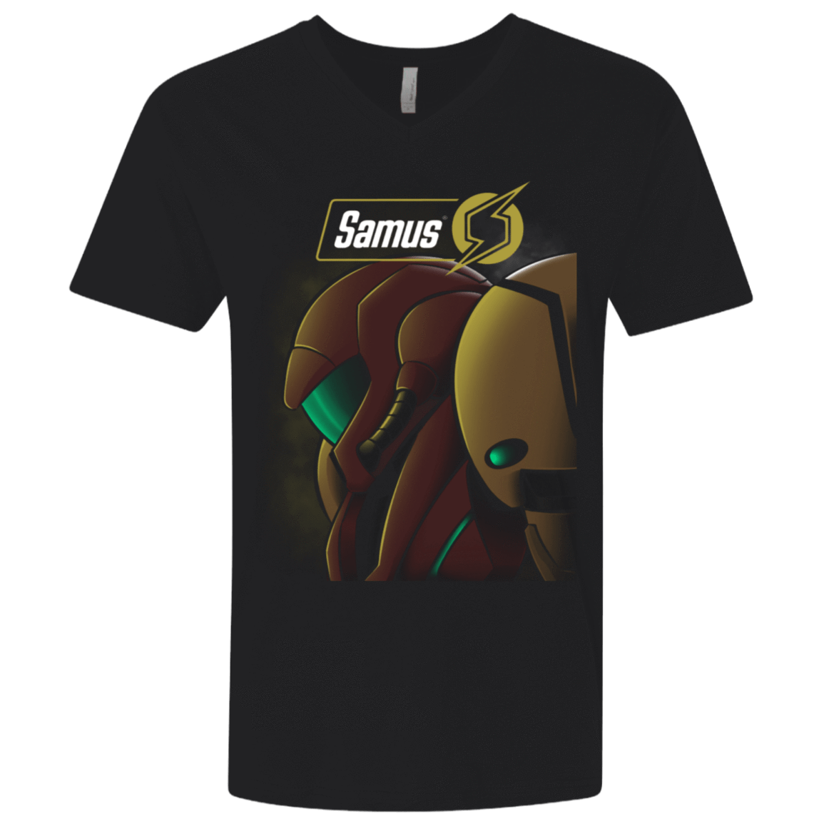 T-Shirts Black / X-Small Samus Men's Premium V-Neck