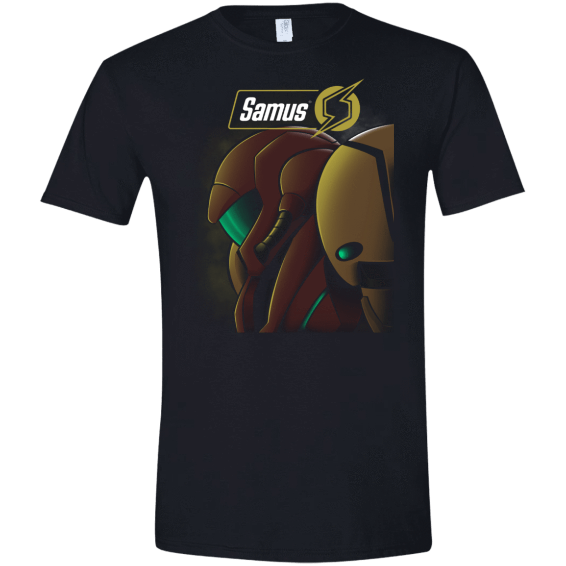 T-Shirts Black / X-Small Samus Men's Semi-Fitted Softstyle