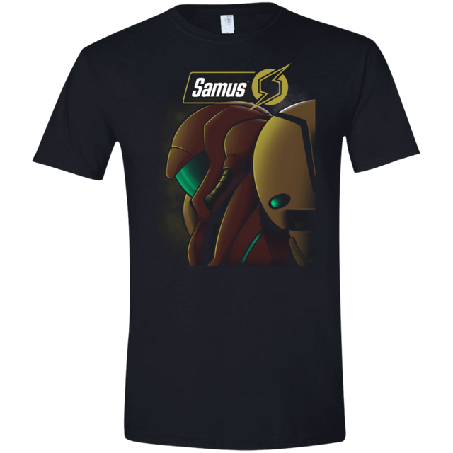 T-Shirts Black / X-Small Samus Men's Semi-Fitted Softstyle