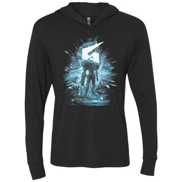 T-Shirts Vintage Black / X-Small Samus storm Triblend Long Sleeve Hoodie Tee