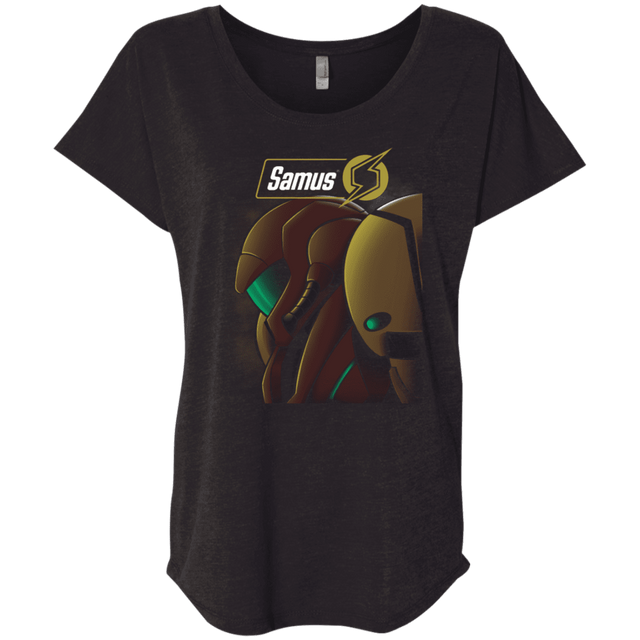 T-Shirts Vintage Black / X-Small Samus Triblend Dolman Sleeve