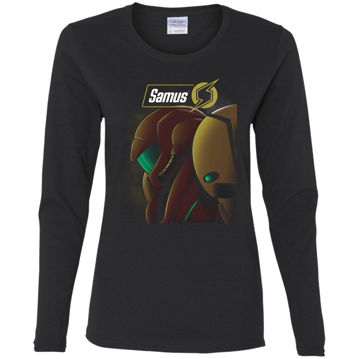 T-Shirts Black / S Samus Women's Long Sleeve T-Shirt