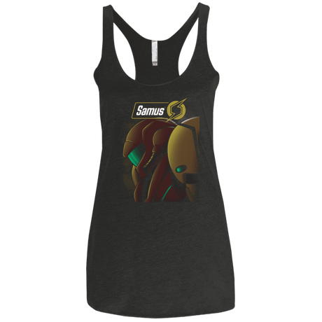 T-Shirts Vintage Black / X-Small Samus Women's Triblend Racerback Tank