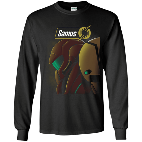 T-Shirts Black / YS Samus Youth Long Sleeve T-Shirt