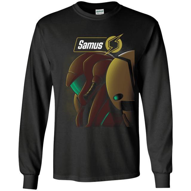 T-Shirts Black / YS Samus Youth Long Sleeve T-Shirt