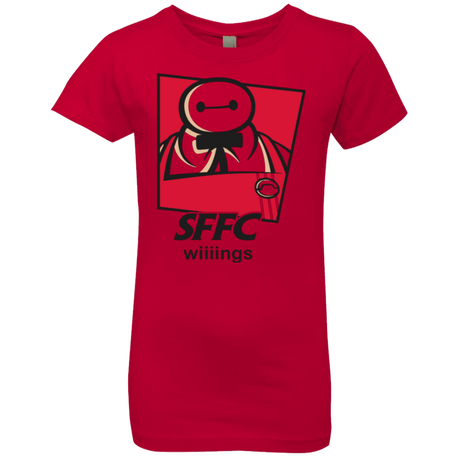 T-Shirts Red / YXS San Fransokyo Fried Chicken Girls Premium T-Shirt