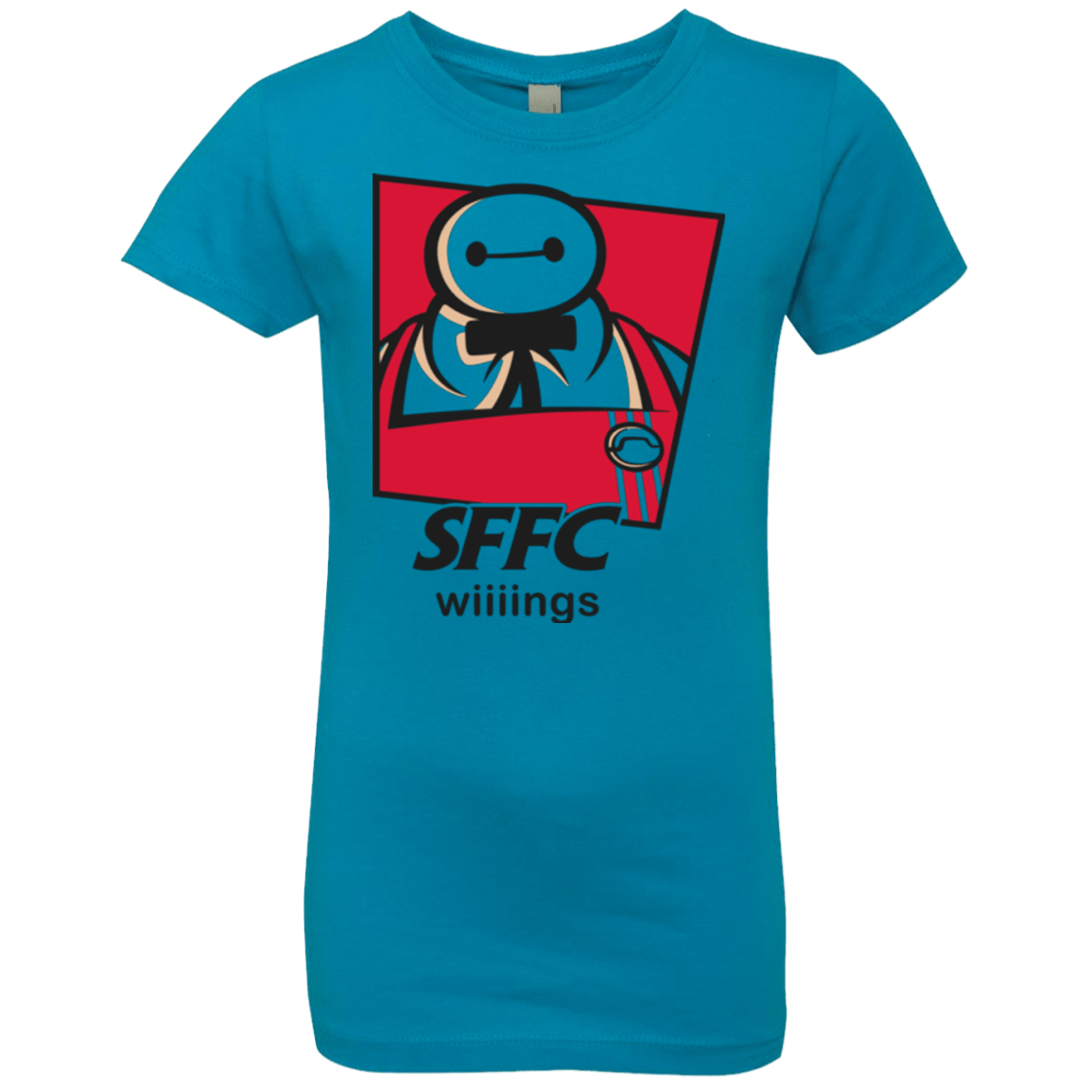 T-Shirts Turquoise / YXS San Fransokyo Fried Chicken Girls Premium T-Shirt