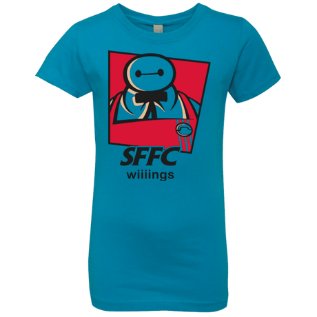 T-Shirts Turquoise / YXS San Fransokyo Fried Chicken Girls Premium T-Shirt