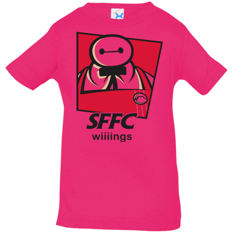 T-Shirts Hot Pink / 6 Months San Fransokyo Fried Chicken Infant Premium T-Shirt
