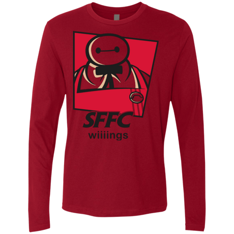 T-Shirts Cardinal / Small San Fransokyo Fried Chicken Men's Premium Long Sleeve