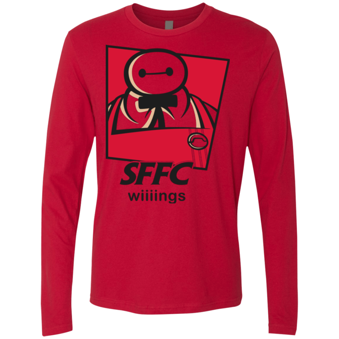 T-Shirts Red / Small San Fransokyo Fried Chicken Men's Premium Long Sleeve