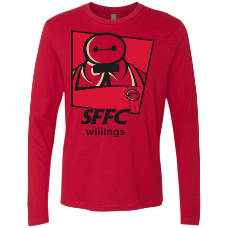 T-Shirts Red / Small San Fransokyo Fried Chicken Men's Premium Long Sleeve