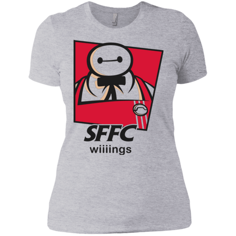 T-Shirts Heather Grey / X-Small San Fransokyo Fried Chicken Women's Premium T-Shirt