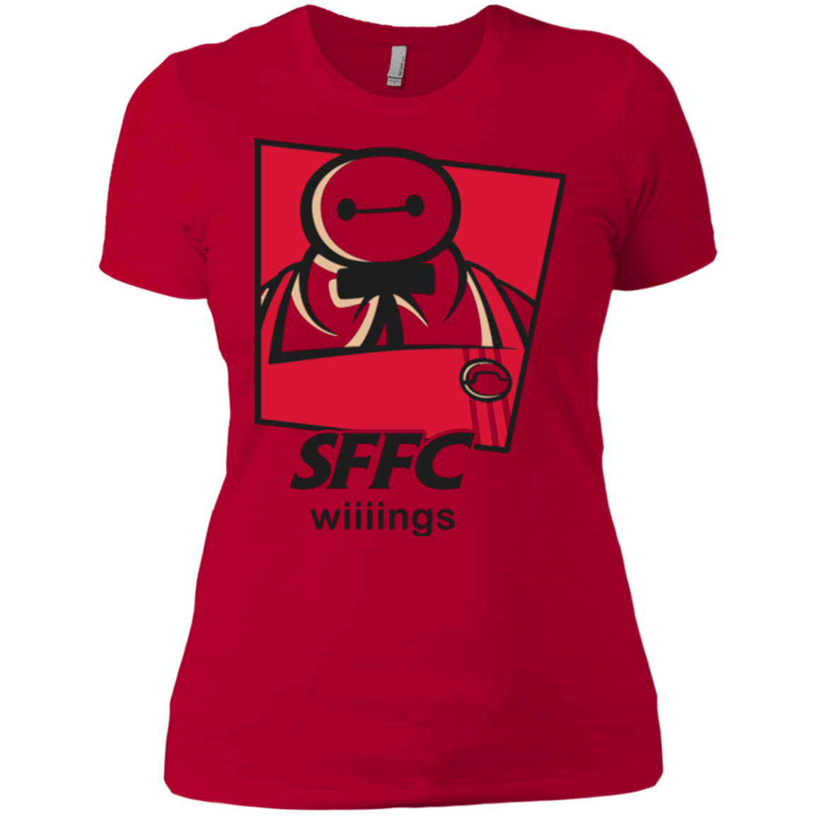 T-Shirts Red / X-Small San Fransokyo Fried Chicken Women's Premium T-Shirt