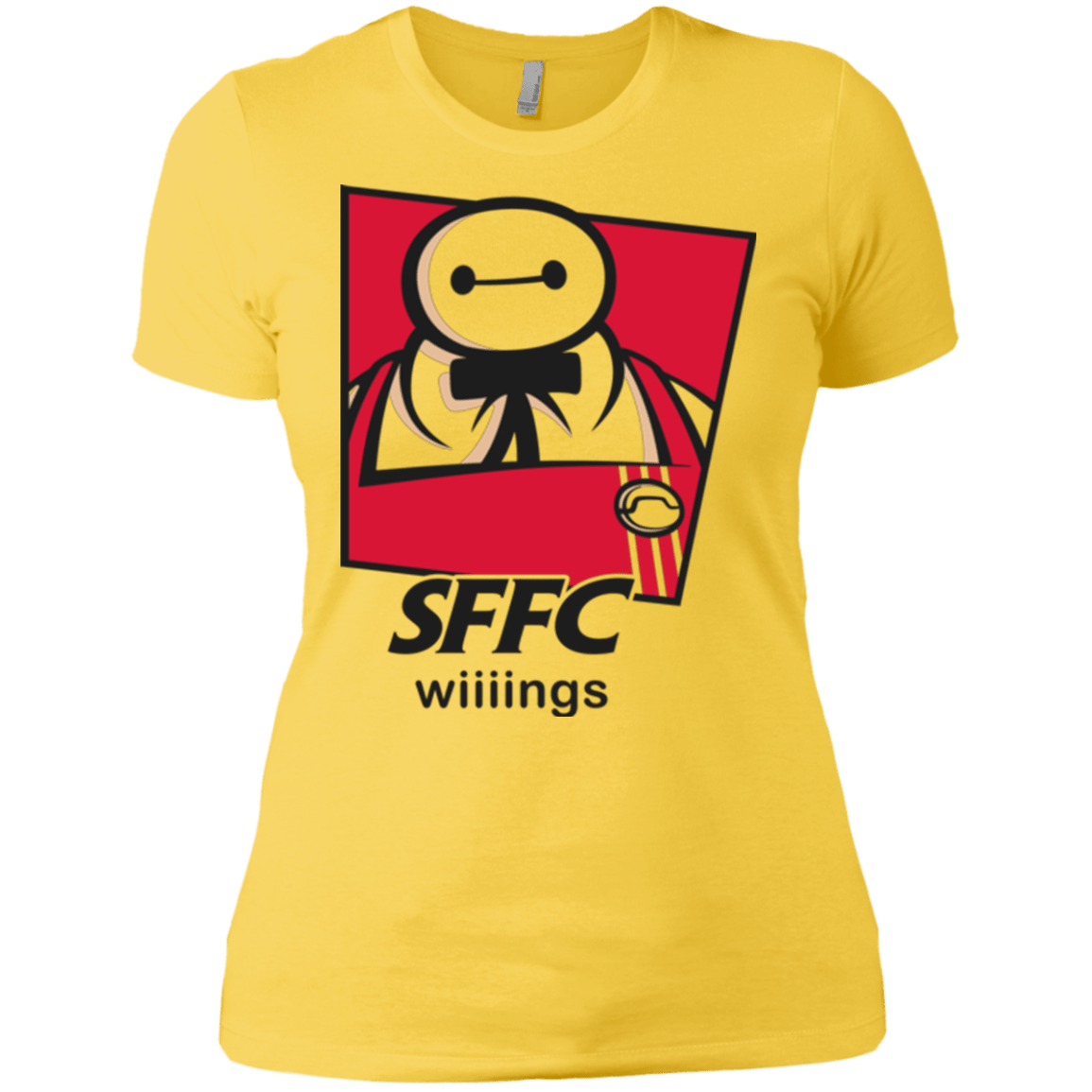 T-Shirts Vibrant Yellow / X-Small San Fransokyo Fried Chicken Women's Premium T-Shirt