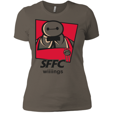 T-Shirts Warm Grey / X-Small San Fransokyo Fried Chicken Women's Premium T-Shirt