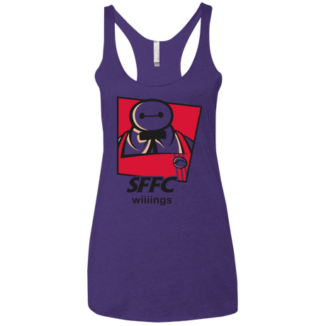 T-Shirts Purple / X-Small San Fransokyo Fried Chicken Women's Triblend Racerback Tank