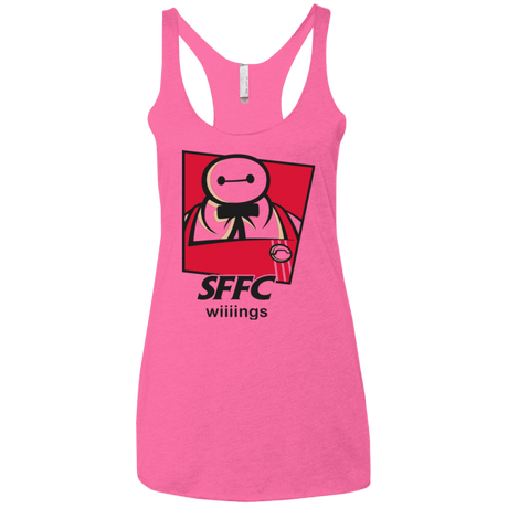 T-Shirts Vintage Pink / X-Small San Fransokyo Fried Chicken Women's Triblend Racerback Tank