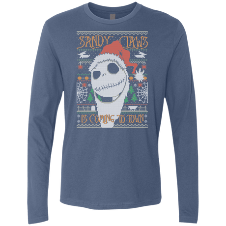 T-Shirts Indigo / Small SANDY CLAWS Men's Premium Long Sleeve